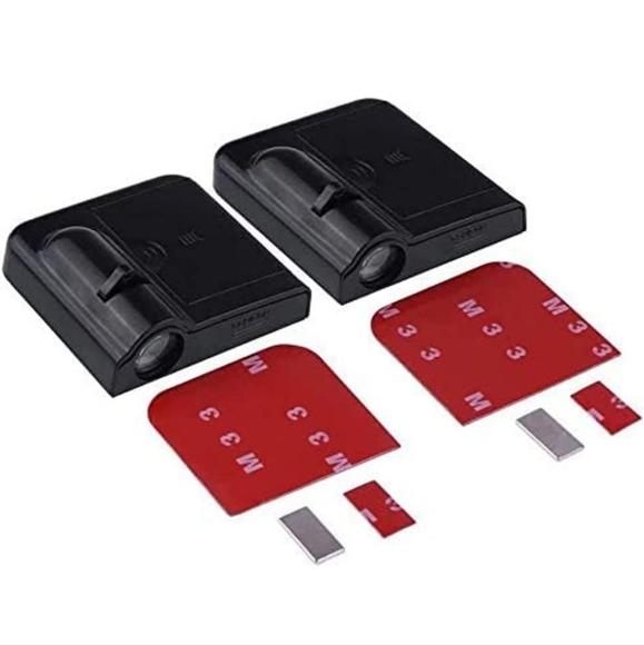 2 wireless Minnie Mouse car door projector puddle lights - Picture 2 of 2